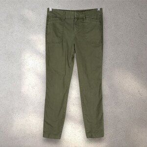 Old Navy Pixie Ankle Jeans Women's 2 Dark Green Utility Pocket Fairy Grunge Y2K